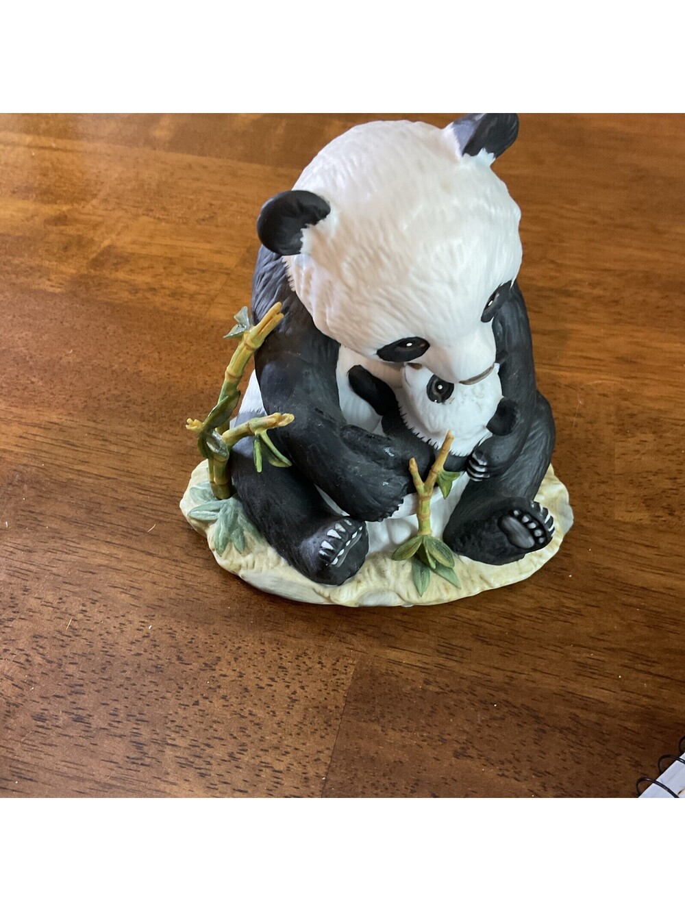 Vintage Porcelain Panda Momma And Baby by Andrea by Sadek Figurine 5621